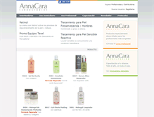 Tablet Screenshot of annacara.com